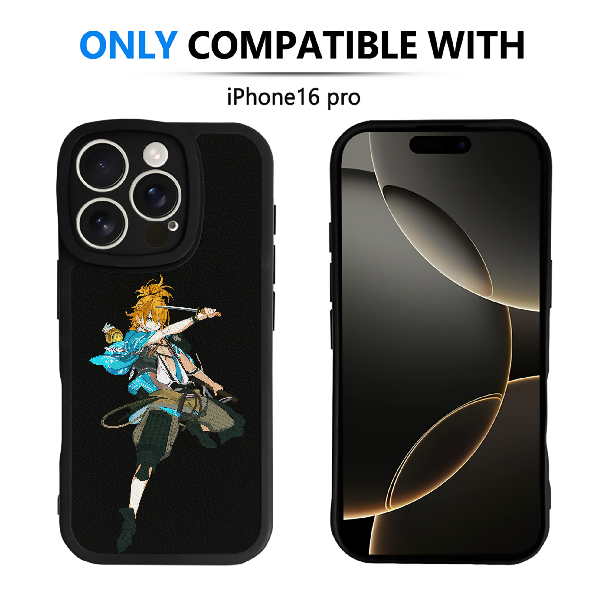 （画像用） 刀剣乱舞 Touken Ranbu 【iPhone 16シリーズ対応】シリコンスマホケース（レザー調） 材質：シリコン